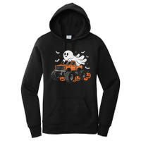 Monster Truck Ghost Pumpkin Halloween Costume Women's Pullover Hoodie