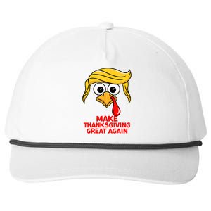 Make Thanksgiving Great Again Trump Turkey Funny Snapback Five-Panel Rope Hat