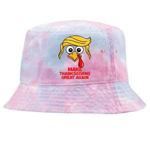 Make Thanksgiving Great Again Trump Turkey Funny Tie-Dyed Bucket Hat