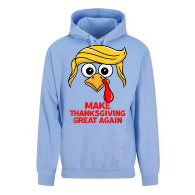 Make Thanksgiving Great Again Trump Turkey Funny Unisex Surf Hoodie