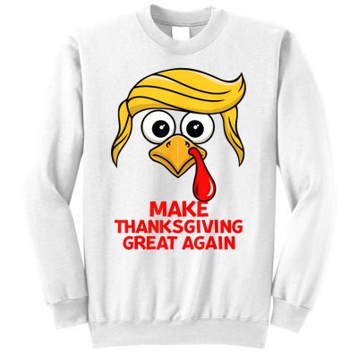 Make Thanksgiving Great Again Trump Turkey Funny Sweatshirt