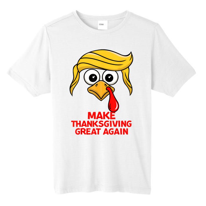 Make Thanksgiving Great Again Trump Turkey Funny Tall Fusion ChromaSoft Performance T-Shirt