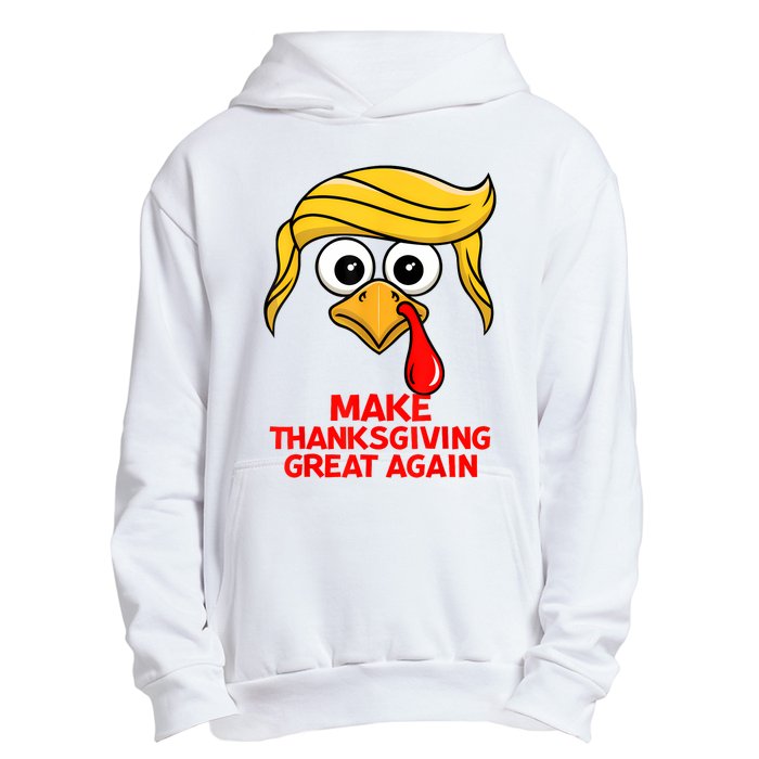 Make Thanksgiving Great Again Trump Turkey Funny Urban Pullover Hoodie