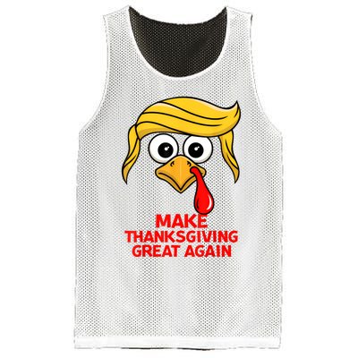 Make Thanksgiving Great Again Trump Turkey Funny Mesh Reversible Basketball Jersey Tank