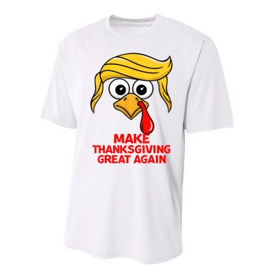 Make Thanksgiving Great Again Trump Turkey Funny Performance Sprint T-Shirt