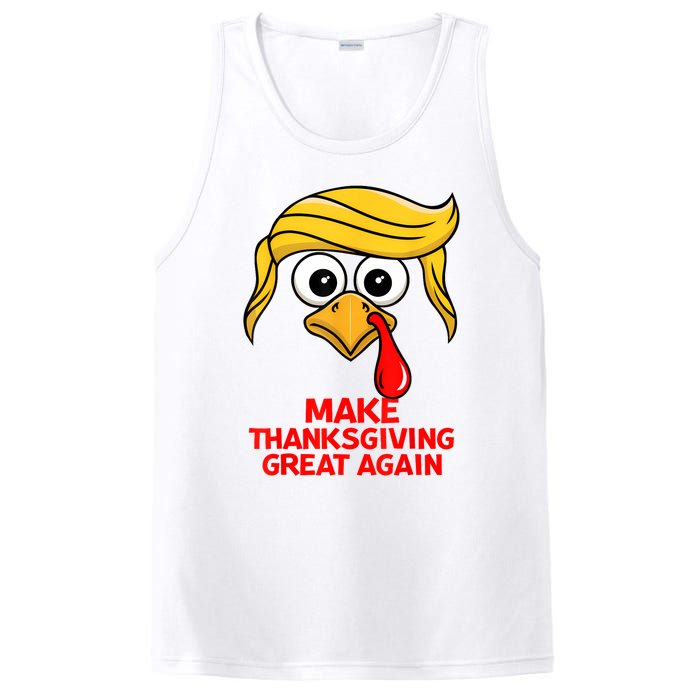 Make Thanksgiving Great Again Trump Turkey Funny PosiCharge Competitor Tank