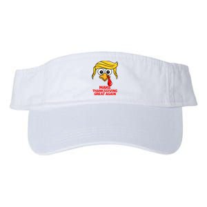 Make Thanksgiving Great Again Trump Turkey Funny Valucap Bio-Washed Visor