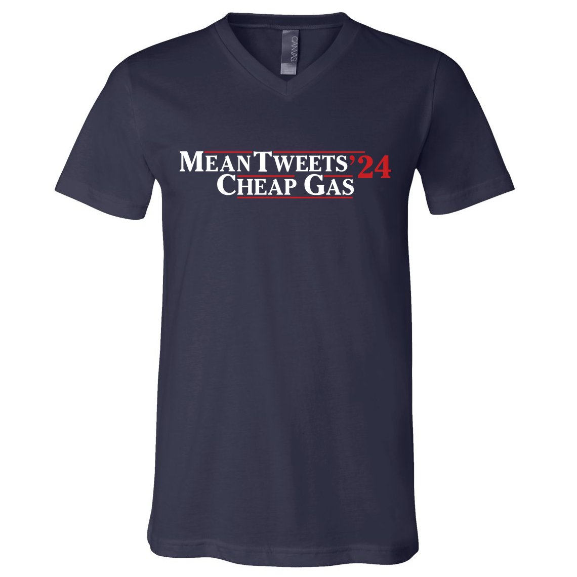 Mean Tweets Gas 2024 V-Neck T-Shirt