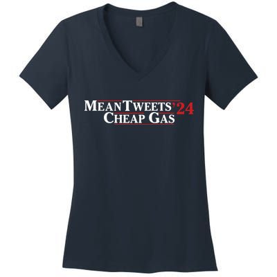 Mean Tweets Gas 2024 Women's V-Neck T-Shirt