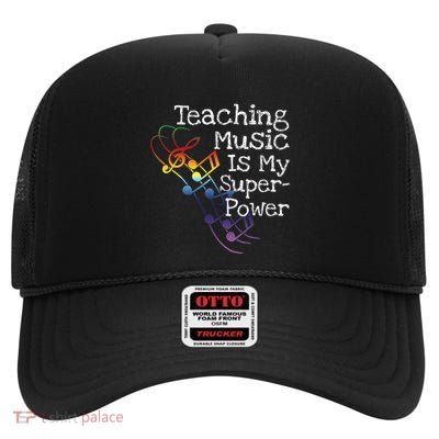 Music Teacher Gift High Crown Mesh Back Trucker Hat