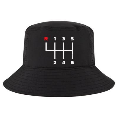 Manual Transmission Gear Shifter Pattern Cool Comfort Performance Bucket Hat