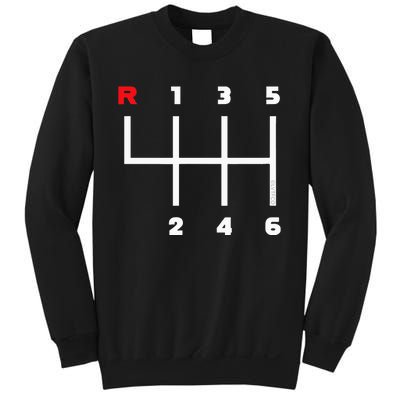 Manual Transmission Gear Shifter Pattern Sweatshirt