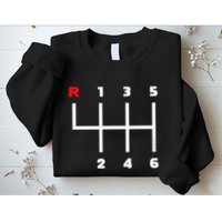 Manual Transmission Gear Shifter Pattern Sweatshirt