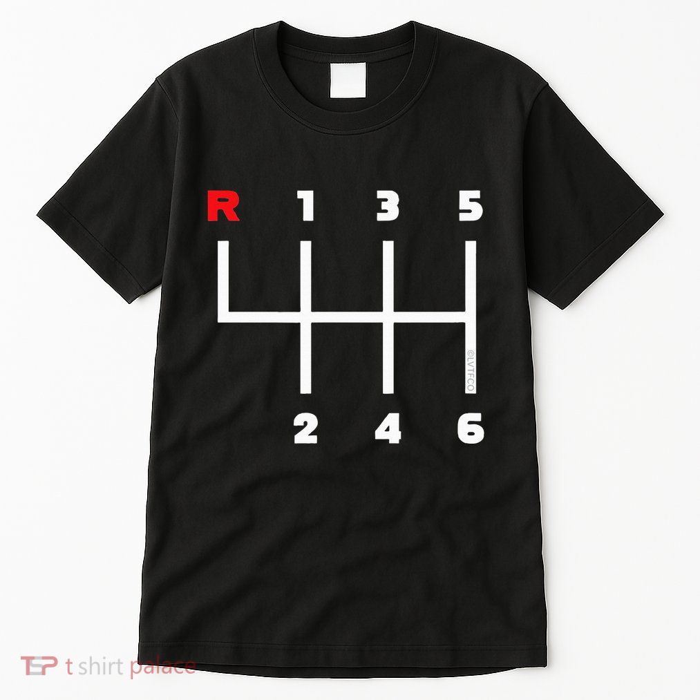 Manual Transmission Gear Shifter Pattern Tall T-Shirt