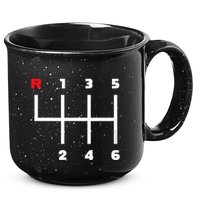 Manual Transmission Gear Shifter Pattern 15oz Campfire Ceramic Mug