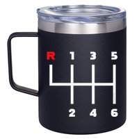Manual Transmission Gear Shifter Pattern 12oz Stainless Steel Coffee Mug