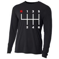 Manual Transmission Gear Shifter Pattern Cooling Performance Long Sleeve Crew