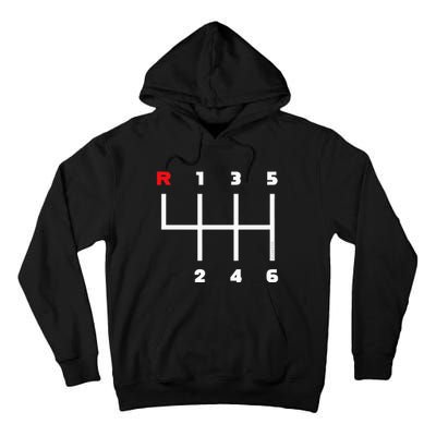 Manual Transmission Gear Shifter Pattern Tall Hoodie