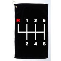Manual Transmission Gear Shifter Pattern Golf Towel