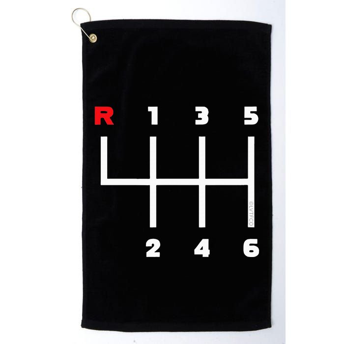 Manual Transmission Gear Shifter Pattern Golf Towel