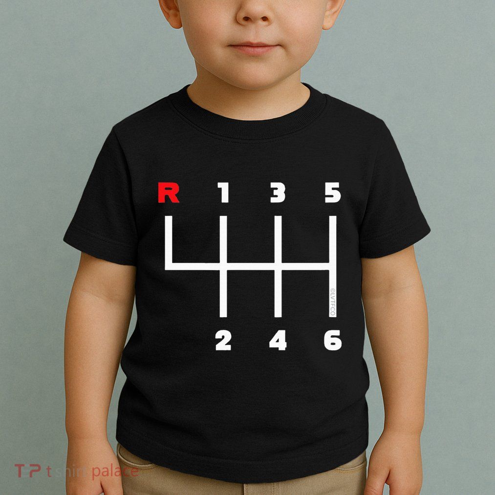 Manual Transmission Gear Shifter Pattern Toddler T-Shirt
