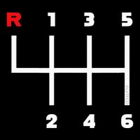 Manual Transmission Gear Shifter Pattern Cropped Pullover Crew