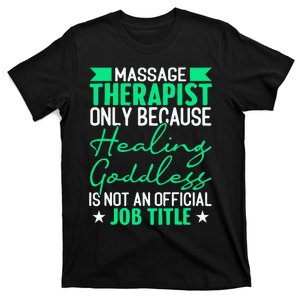 Massage Therapist Gag For Muscle Whisperer Therapy Masseuse T-Shirt