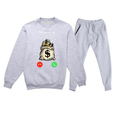 Money The Gang Ster Entrepreneur Christmas Hip Hop Premium Crewneck Sweatsuit Set