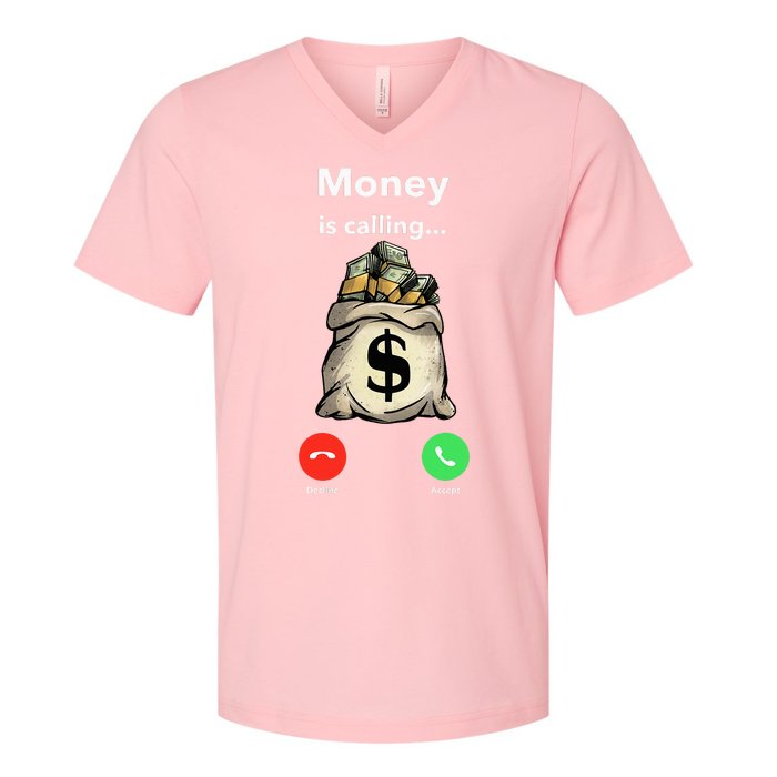 Money The Gang Ster Entrepreneur Christmas Hip Hop V-Neck T-Shirt