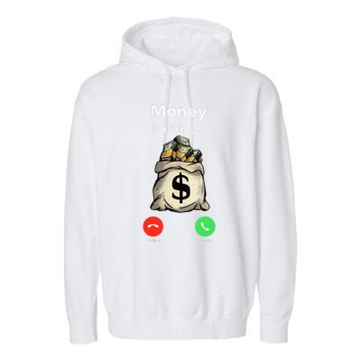 Money The Gang Ster Entrepreneur Christmas Hip Hop Garment-Dyed Fleece Hoodie