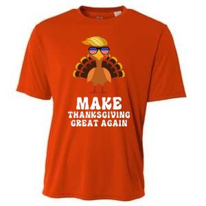 Make Thanksgiving Great Again Trump Holiday Turkey 2024 Cooling Performance Crew T-Shirt