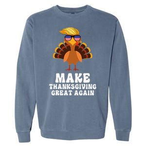 Make Thanksgiving Great Again Trump Holiday Turkey 2024 Garment-Dyed Sweatshirt