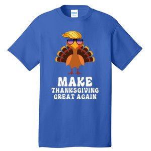 Make Thanksgiving Great Again Trump Holiday Turkey 2024 Tall T-Shirt