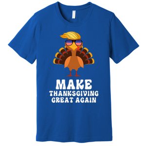 Make Thanksgiving Great Again Trump Holiday Turkey 2024 Premium T-Shirt