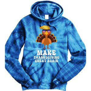 Make Thanksgiving Great Again Trump Holiday Turkey 2024 Tie Dye Hoodie