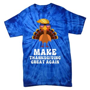 Make Thanksgiving Great Again Trump Holiday Turkey 2024 Tie-Dye T-Shirt