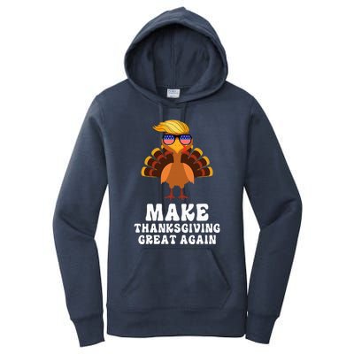 Make Thanksgiving Great Again Trump Holiday Turkey 2024 Women's Pullover Hoodie