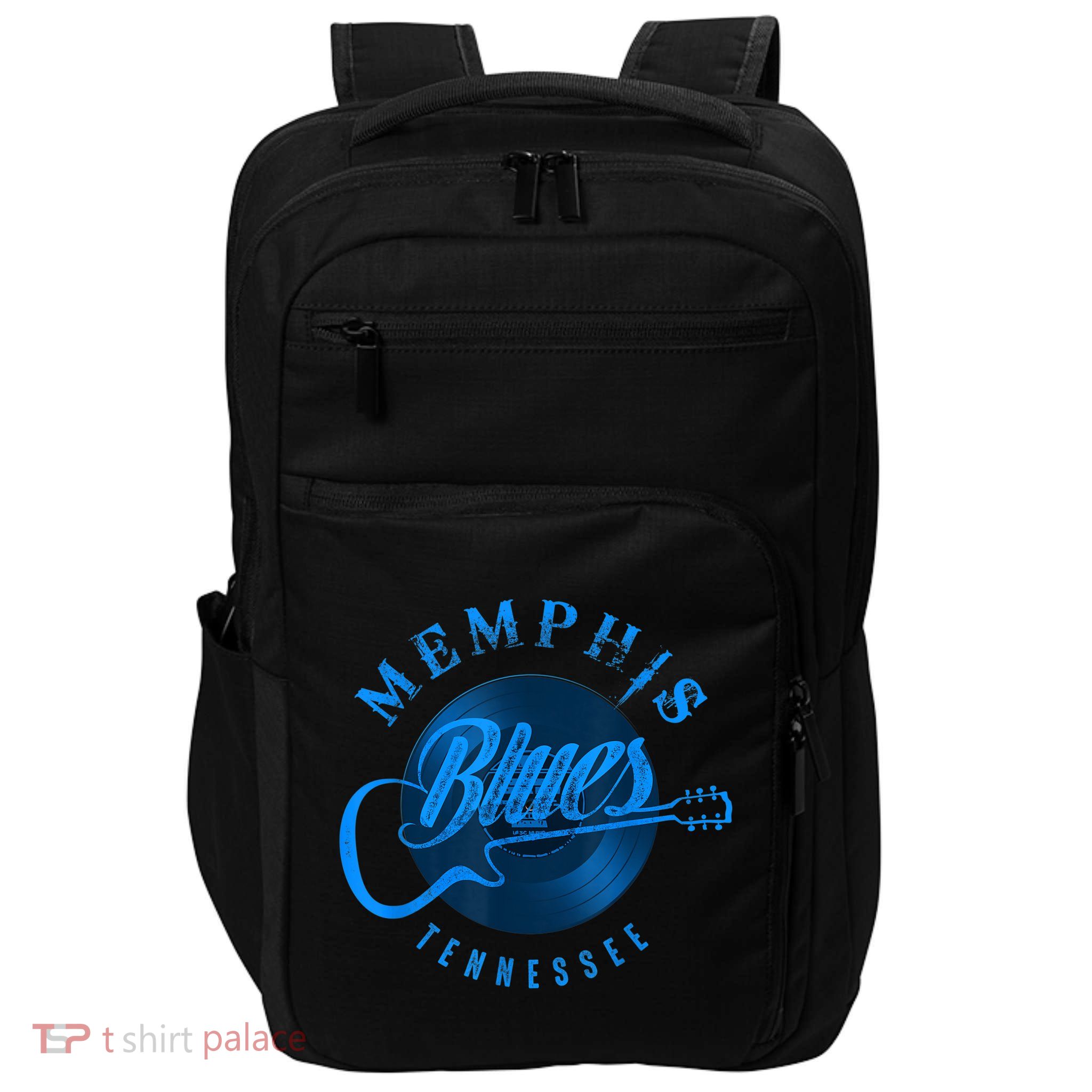 Memphis Tennessee Guitar Vintage Impact Tech Backpack