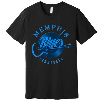 Memphis Tennessee Guitar Vintage Premium T-Shirt