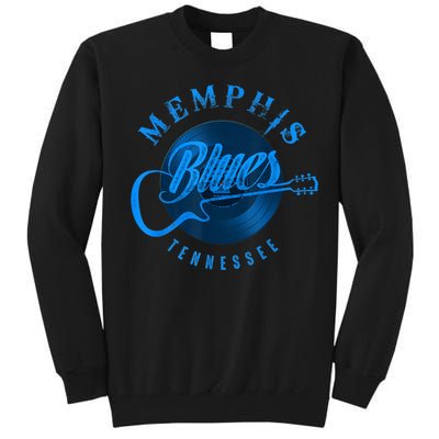 Memphis Tennessee Guitar Vintage Tall Sweatshirt