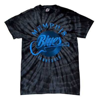 Memphis Tennessee Guitar Vintage Tie-Dye T-Shirt