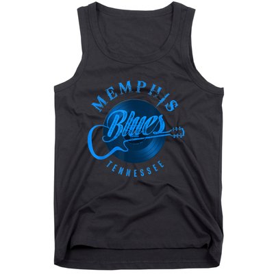 Memphis Tennessee Guitar Vintage Tank Top