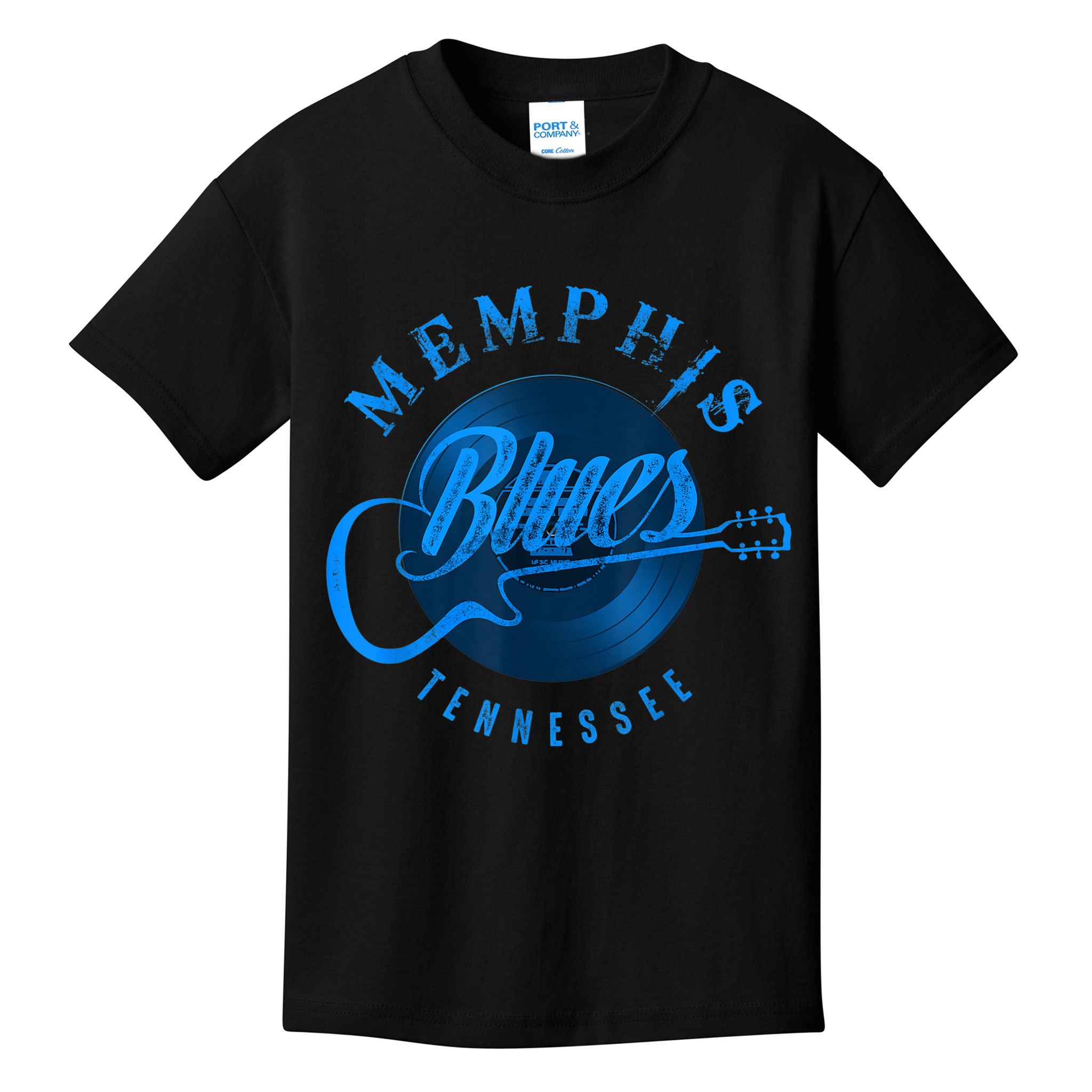 Memphis Tennessee Guitar Vintage Kids T-Shirt