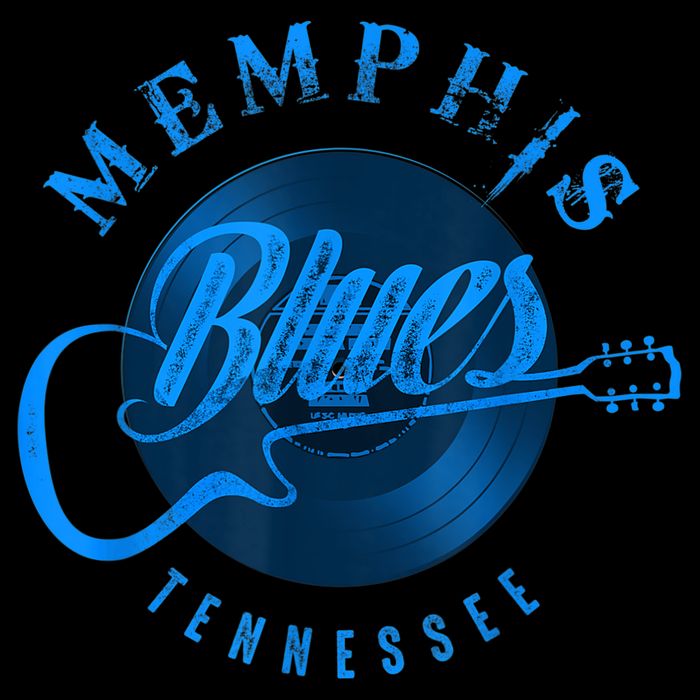 Memphis Tennessee Guitar Vintage Kids T-Shirt