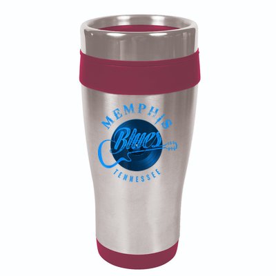 Memphis Tennessee Guitar Vintage 16oz Travel Tumbler