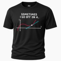 Math Teacher Gifts Sometimes I Go Off On A Tangent Cooling Performance Crew T-Shirt