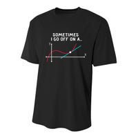 Math Teacher Gifts Sometimes I Go Off On A Tangent Youth Performance Sprint T-Shirt