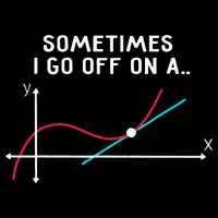 Math Teacher Gifts Sometimes I Go Off On A Tangent Poster