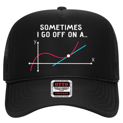 Math Teacher Gifts Sometimes I Go Off On A Tangent Trucker Hat