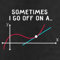 Math Teacher Gifts Sometimes I Go Off On A Tangent Golf Towel